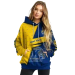 customized kent state golden flashes abstract shape navy blue hoodie best selling