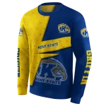 customized kent state golden flashes abstract shape navy blue hoodie best selling