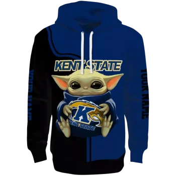 customized kent state golden flashes baby yoda navy blue black hoodie best selling