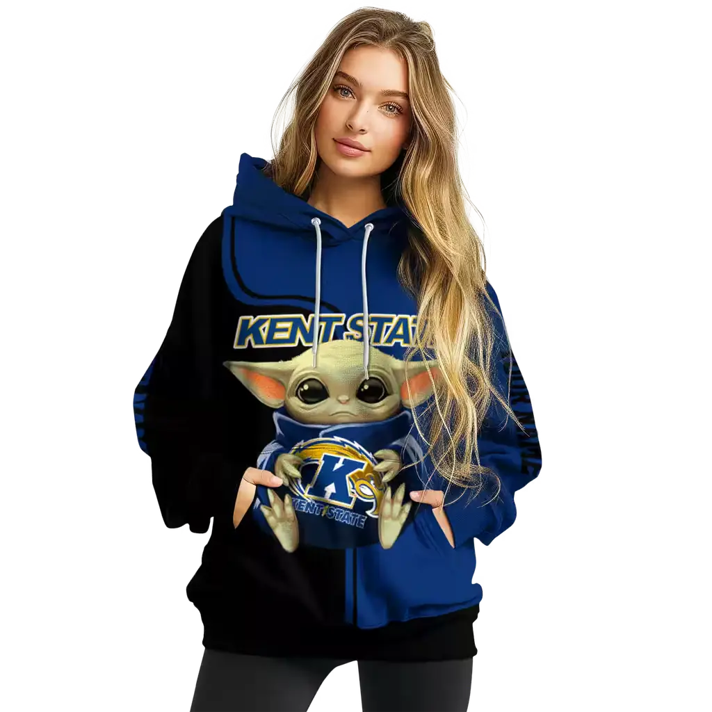 customized kent state golden flashes baby yoda navy blue black hoodie high quality customized kent state golden flashes baby yoda navy blue black hoodie high quality