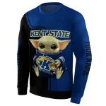 customized kent state golden flashes baby yoda navy blue black hoodie best selling
