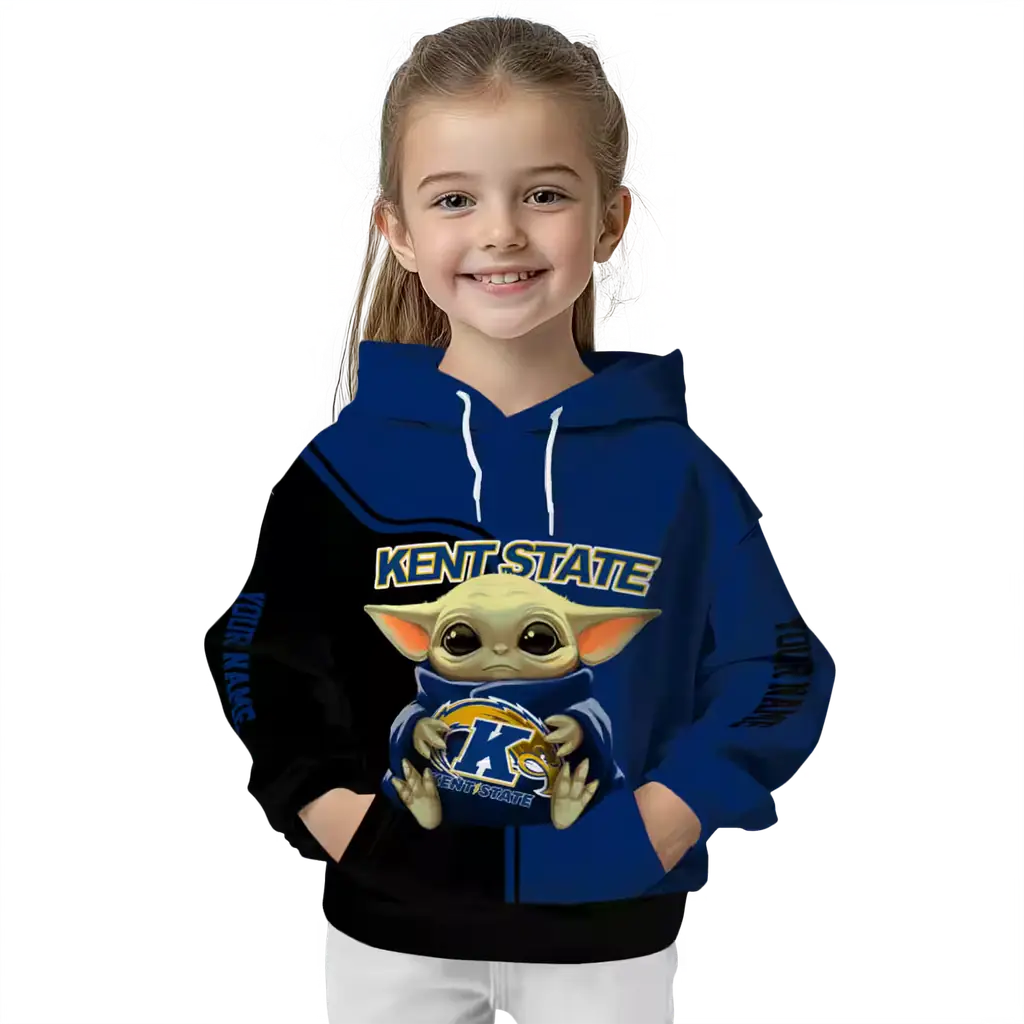 customized kent state golden flashes baby yoda navy blue black hoodie top rated customized kent state golden flashes baby yoda navy blue black hoodie top rated