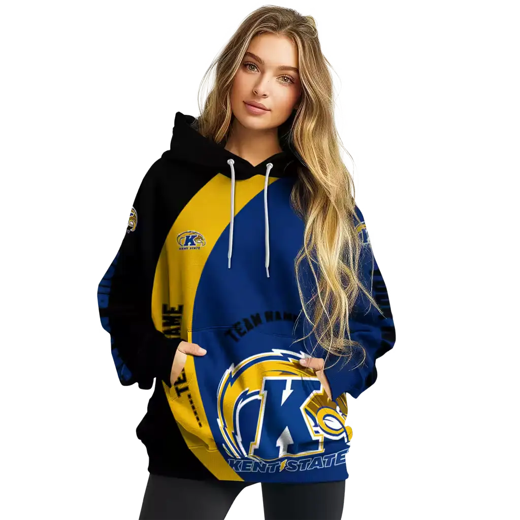 customized kent state golden flashes minimalist design navy blue black hoodie high quality customized kent state golden flashes minimalist design navy blue black hoodie high quality