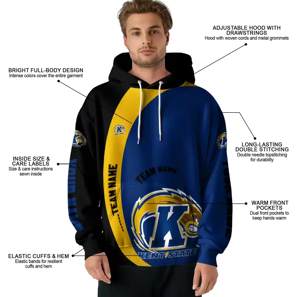 customized kent state golden flashes minimalist design navy blue black hoodie latest model customized kent state golden flashes minimalist design navy blue black hoodie latest model