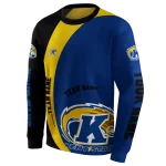 customized kent state golden flashes minimalist design navy blue black hoodie best selling