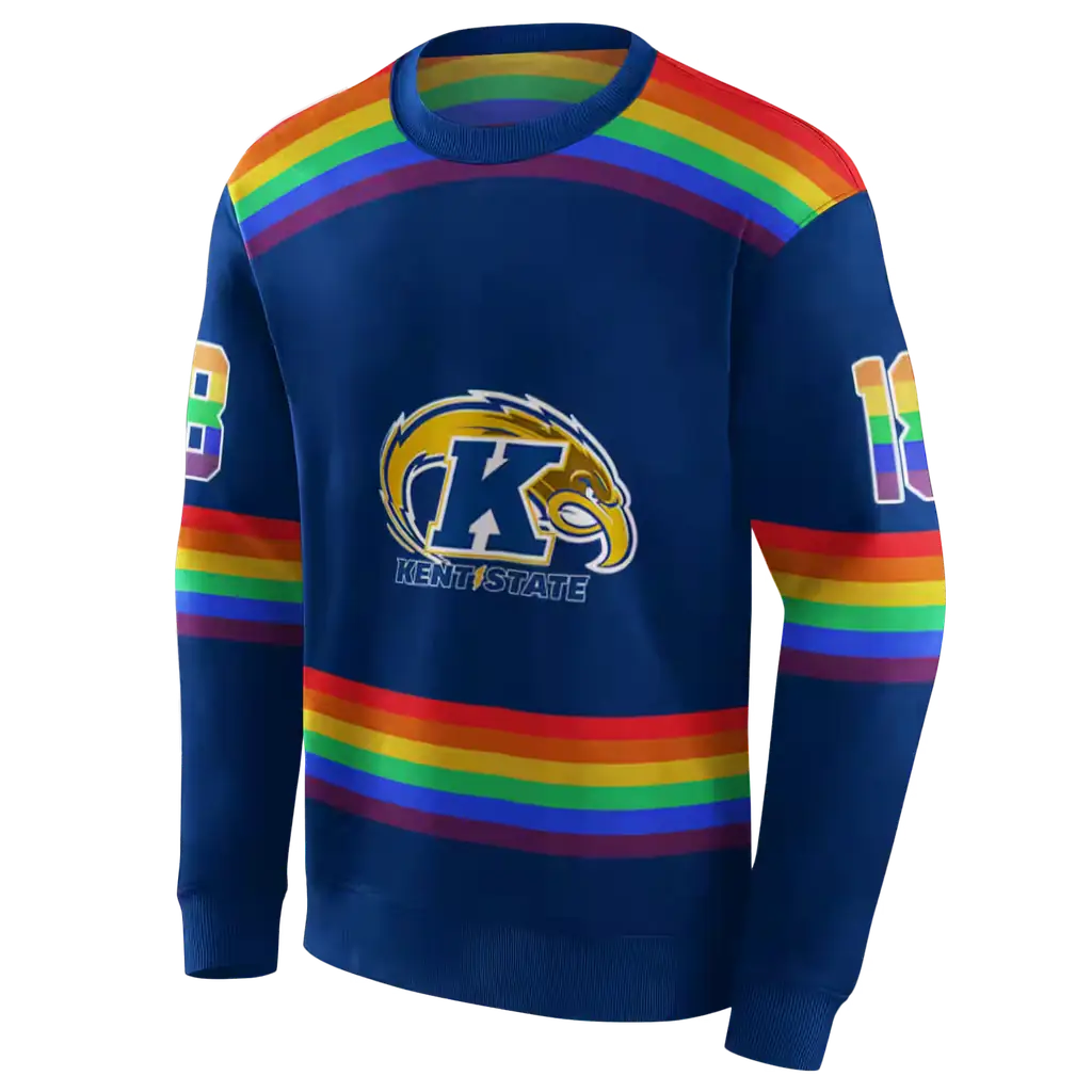 customized kent state golden flashes rainbow stripes navy blue hoodie new arrival customized kent state golden flashes rainbow stripes navy blue hoodie new arrival