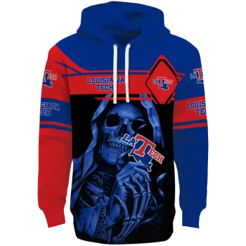 customized la tech grim reaper blue black hoodie best selling