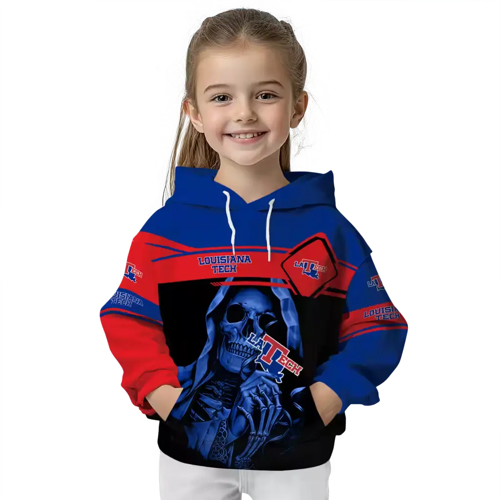 customized la tech grim reaper blue black hoodie top rated customized la tech grim reaper blue black hoodie top rated
