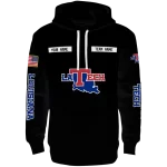 customized la tech punisher skull black hoodie best selling