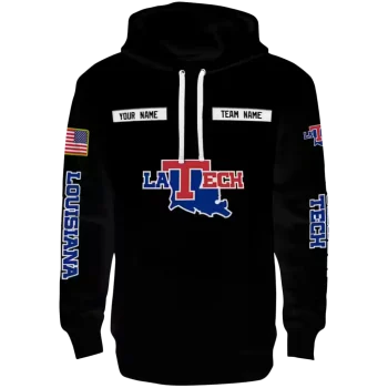 customized la tech punisher skull black hoodie best selling