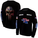 customized la tech punisher skull black hoodie best selling