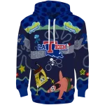 customized la tech spongebob patrick star blue navy hoodie best selling