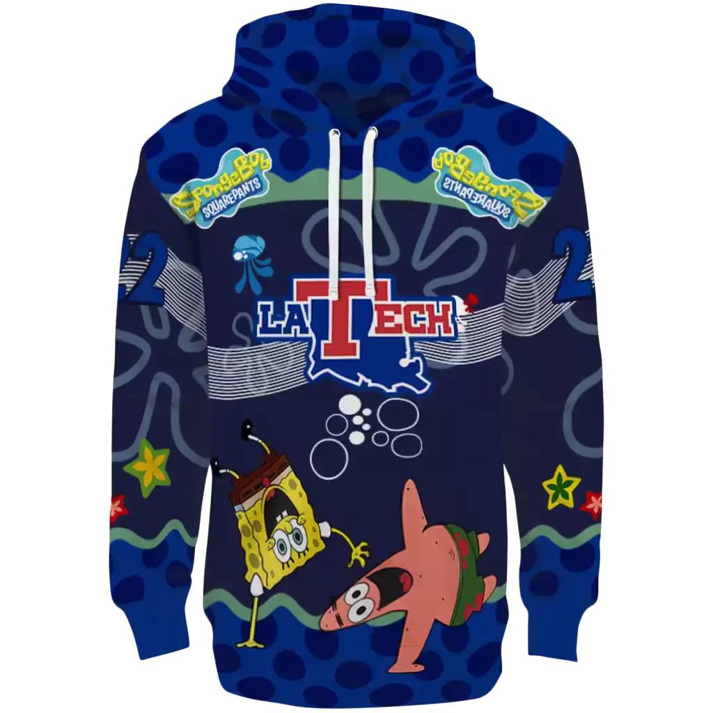 customized la tech spongebob patrick star blue navy hoodie best selling customized la tech spongebob patrick star blue navy hoodie best selling