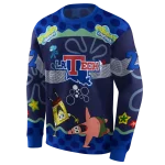customized la tech spongebob patrick star blue navy hoodie best selling