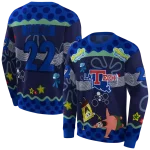 customized la tech spongebob patrick star blue navy hoodie best selling