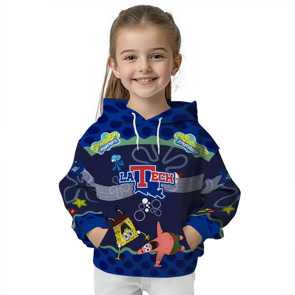 customized la tech spongebob patrick star blue navy hoodie top rated customized la tech spongebob patrick star blue navy hoodie top rated