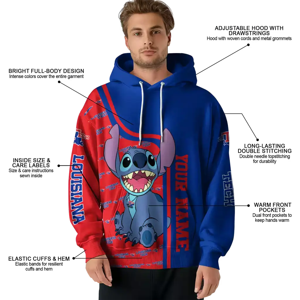 customized la tech stitch blue hoodie latest model customized la tech stitch blue hoodie latest model