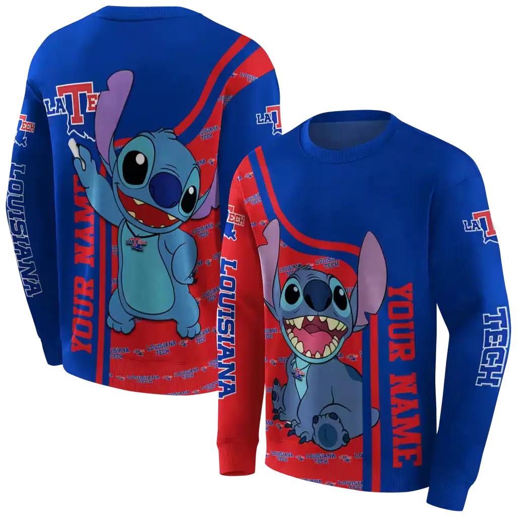 customized la tech stitch blue hoodie premium grade customized la tech stitch blue hoodie premium grade