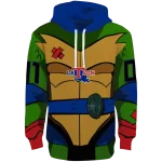customized la tech superhero armor blue green hoodie best selling