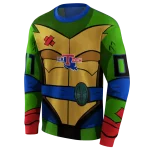 customized la tech superhero armor blue green hoodie best selling