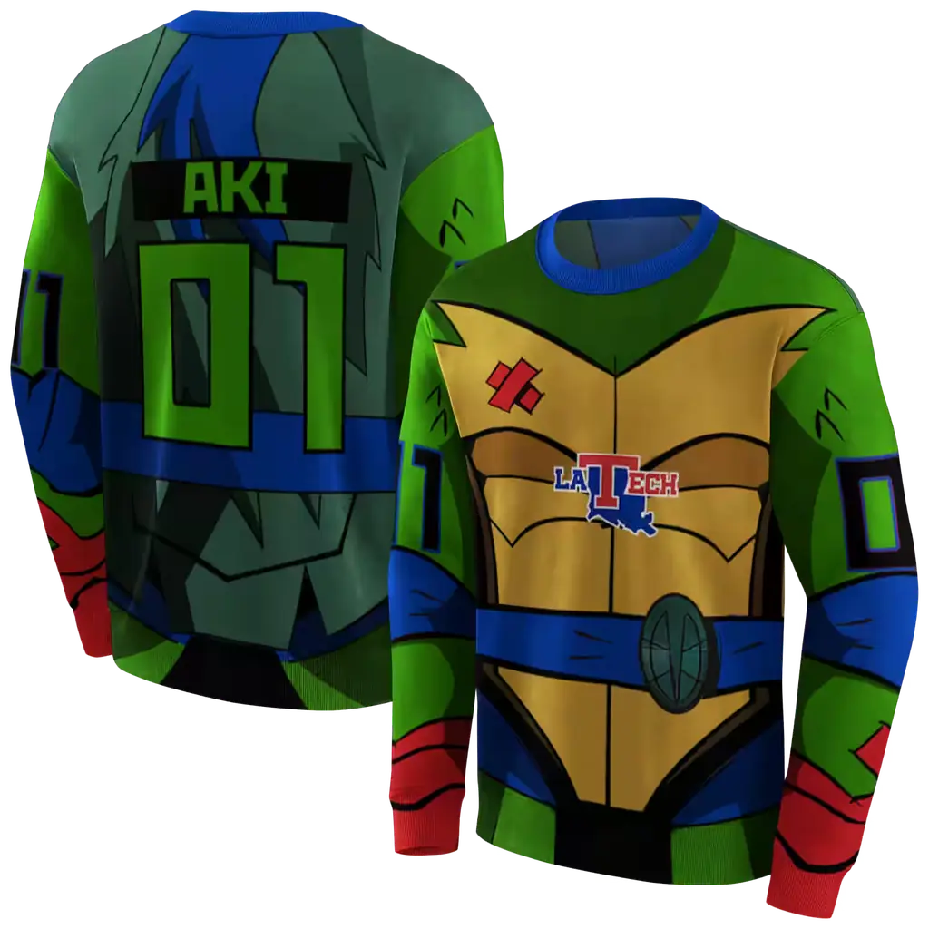 customized la tech superhero armor blue green hoodie premium grade customized la tech superhero armor blue green hoodie premium grade