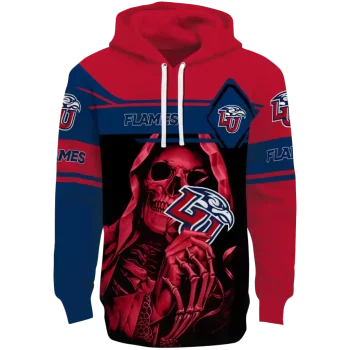 customized liberty flames grim reaper red black hoodie best selling