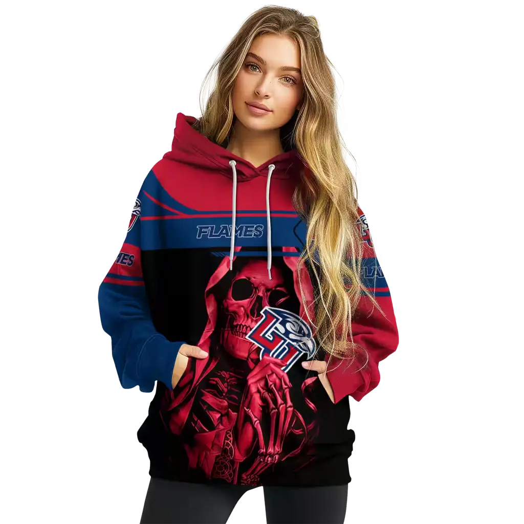 customized liberty flames grim reaper red black hoodie high quality customized liberty flames grim reaper red black hoodie high quality