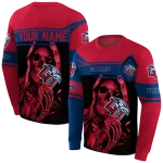 customized liberty flames grim reaper red black hoodie best selling
