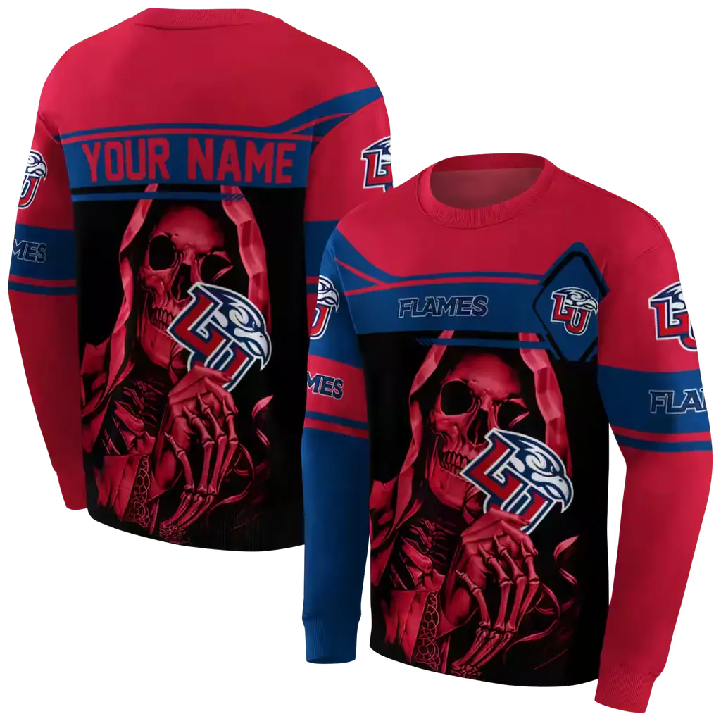 customized liberty flames grim reaper red black hoodie premium grade customized liberty flames grim reaper red black hoodie premium grade