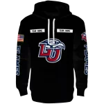 customized liberty flames punisher skull black hoodie best selling