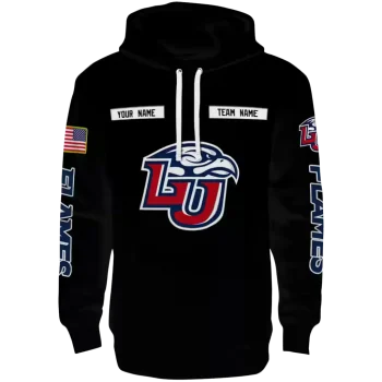 customized liberty flames punisher skull black hoodie best selling