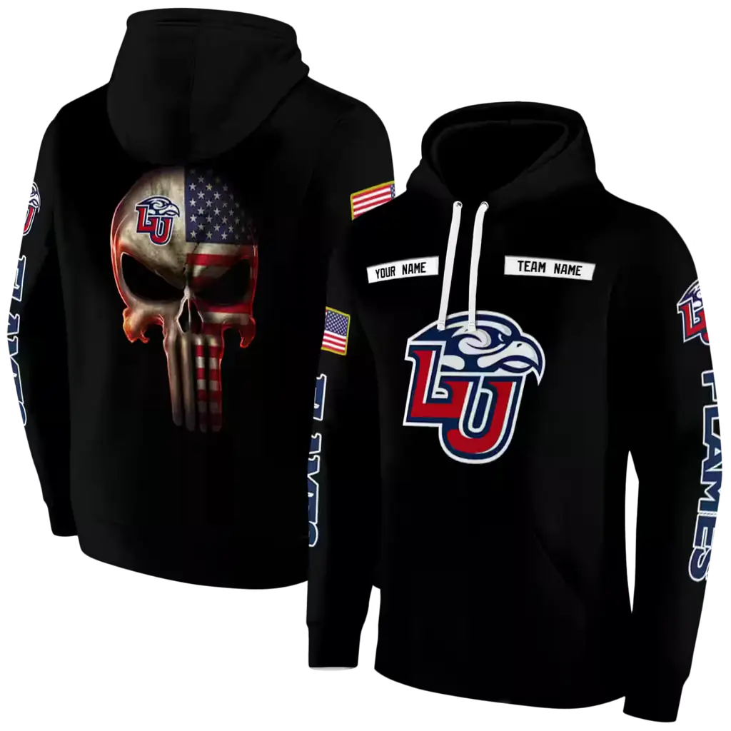 customized liberty flames punisher skull black hoodie fashion forward customized liberty flames punisher skull black hoodie fashion forward