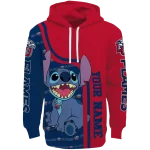 customized liberty flames stitch red hoodie best selling