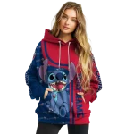 customized liberty flames stitch red hoodie best selling