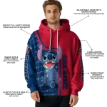 customized liberty flames stitch red hoodie best selling