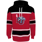 customized liberty flames striped pattern red hoodie best selling