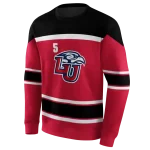 customized liberty flames striped pattern red hoodie best selling