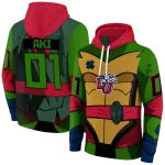 customized liberty flames superhero armor red green hoodie best selling
