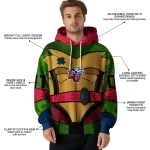 customized liberty flames superhero armor red green hoodie best selling