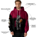 customized louisiana monroe warhawks baby groot red black hoodie best selling