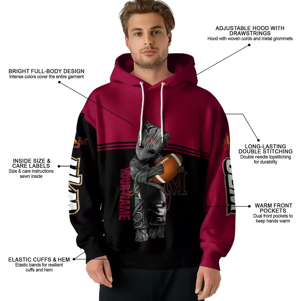 customized louisiana monroe warhawks baby groot red black hoodie latest model customized louisiana monroe warhawks baby groot red black hoodie latest model