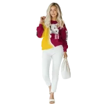 customized louisiana monroe warhawks peeking snoopy red hoodie best selling