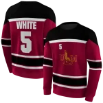 customized louisiana monroe warhawks striped pattern red hoodie best selling