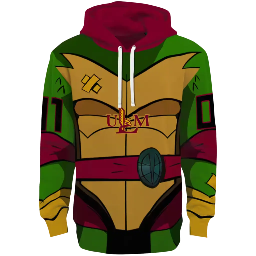 customized louisiana monroe warhawks superhero armor red green hoodie best selling customized louisiana monroe warhawks superhero armor red green hoodie best selling