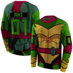 customized louisiana monroe warhawks superhero armor red green hoodie best selling