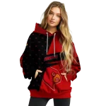 customized louisville cardinals abstract shape red hoodie best selling