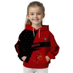 customized louisville cardinals abstract shape red hoodie best selling