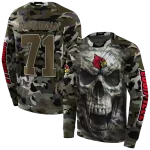 customized louisville cardinals camo skull hoodie best selling