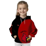 customized louisville cardinals minimalist design red black hoodie best selling