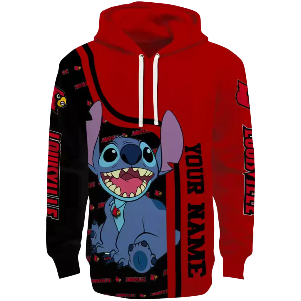customized louisville cardinals stitch red hoodie best selling customized louisville cardinals stitch red hoodie best selling